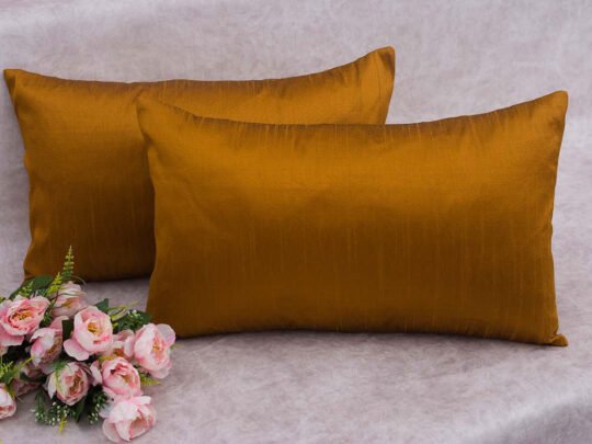 Plain Solid Superlative Rust Rectangular Cushion Covers