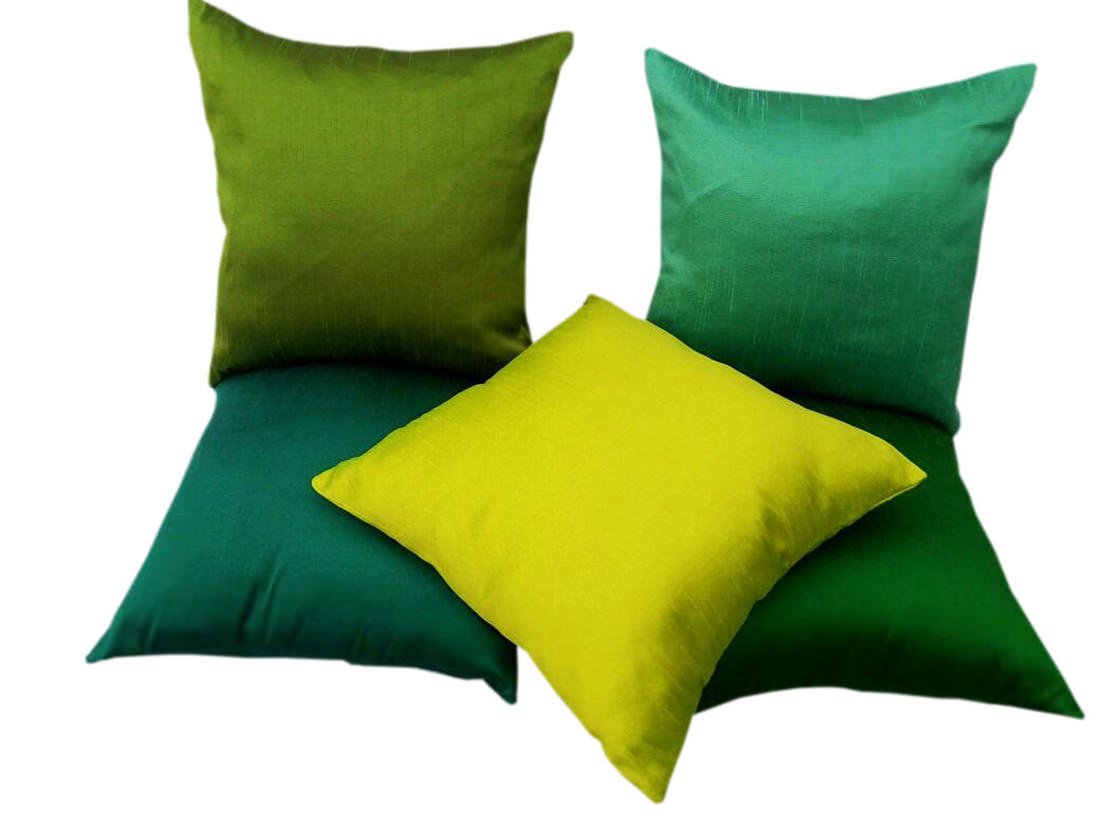 Go Green 5 Shades of Green cushion covers