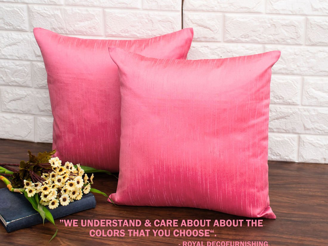 Plain Solid Superlative Blush Pink Cushion Covers