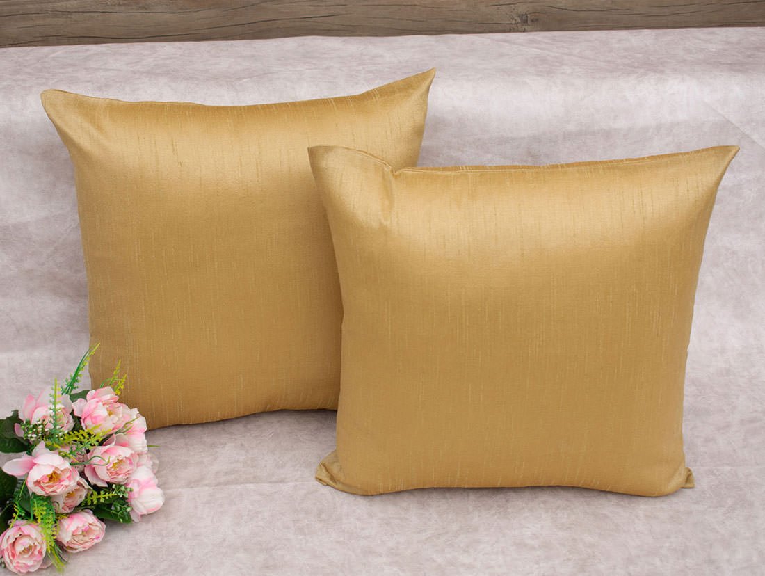 Plain Solid Superlative Beige Cushion Covers