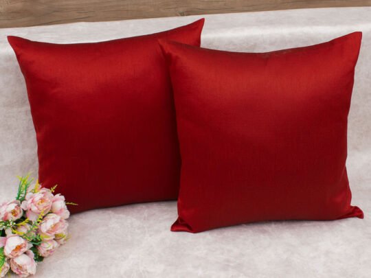 Plain Solid Superlative Maroon Cushion Covers