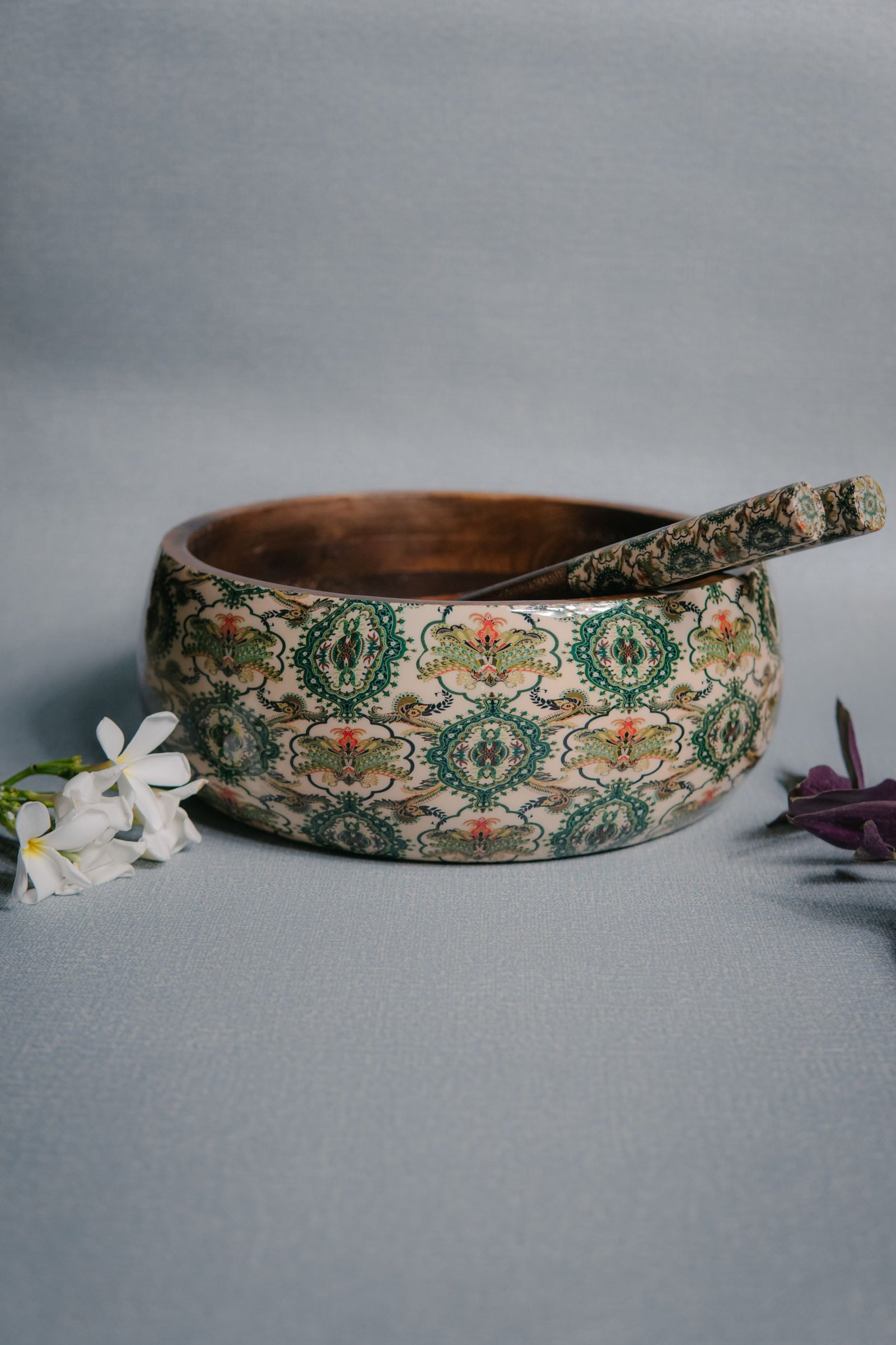 Wooden Artistic Tropical Noor - Multipurpose Serving Bowl