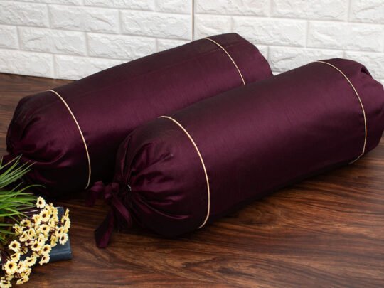 Plain Solid Superlative Wine Bolster Covers
