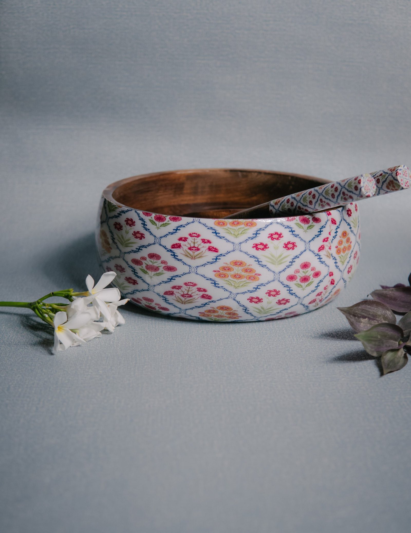 Wooden Artistic Chaar Bagh - Multipurpose Serving Bowl