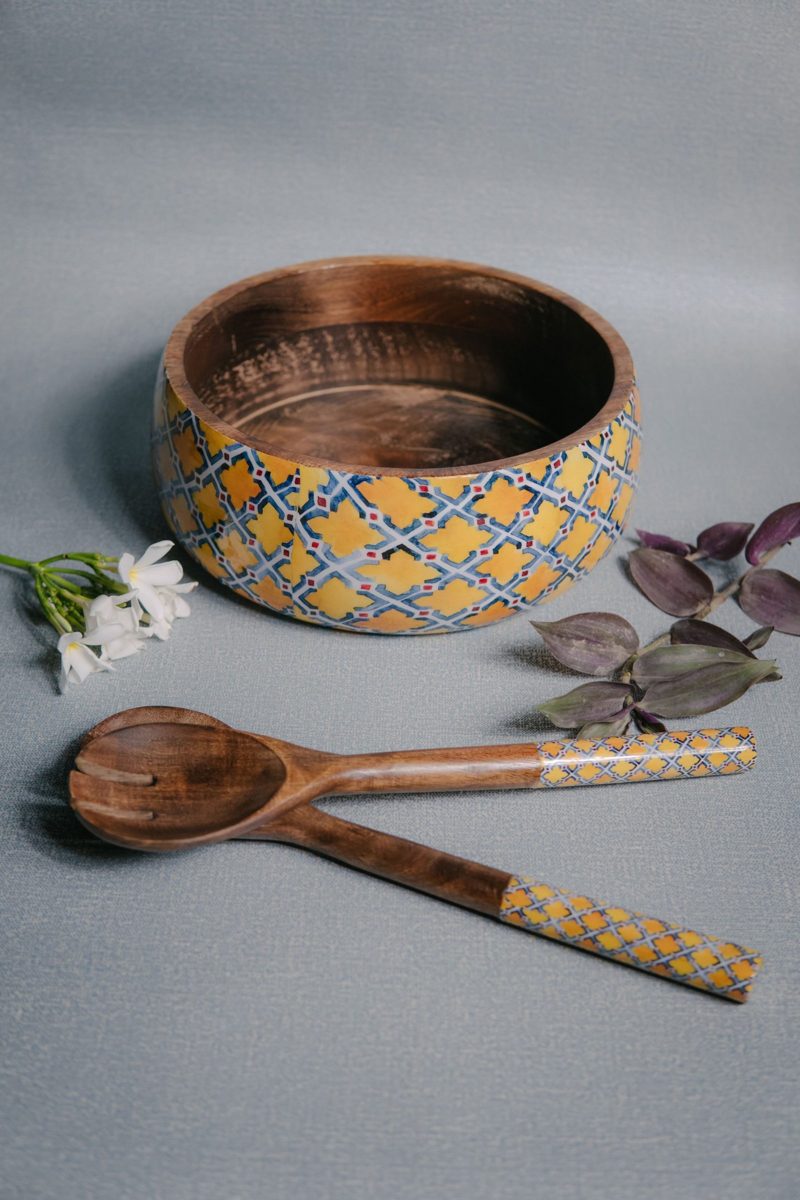 Wooden Artistic Moroccan Filigree - Multipurpose Serving Bowl - Image 2