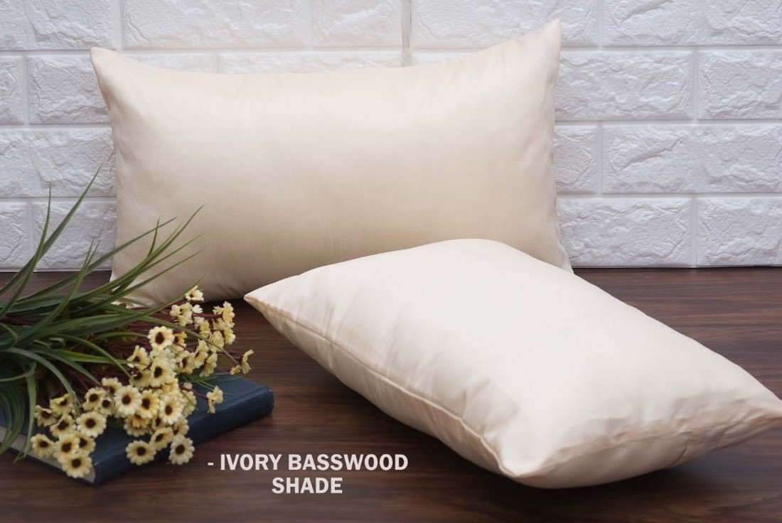 Plain Solid Superlative Ivory Rectangular Cushion Covers - Image 5
