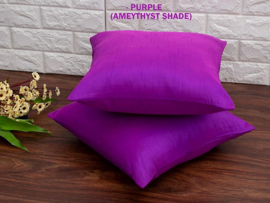 Plain Solid Superlative Purple Cushion Covers - Image 5