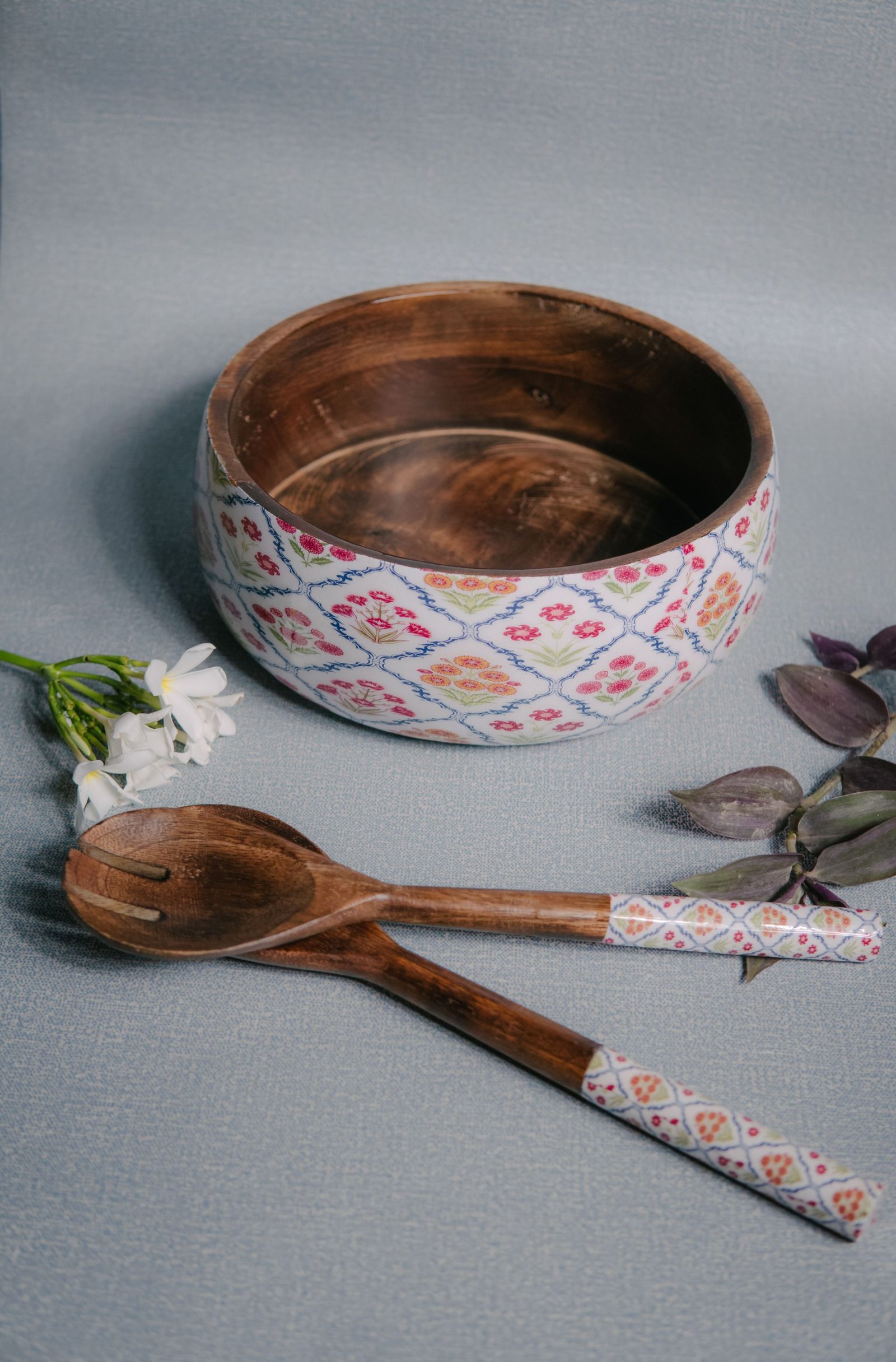 Wooden Artistic Chaar Bagh - Multipurpose Serving Bowl - Image 2