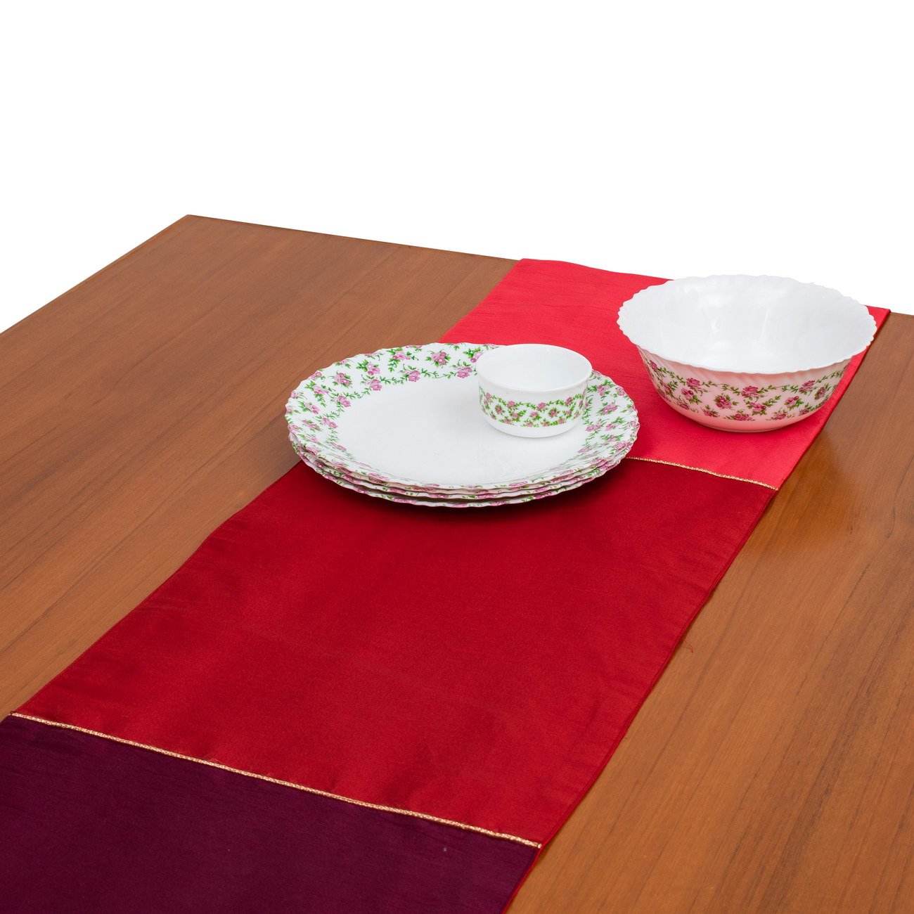 Kattran Patchwork Go Red Designer Table Runner - Image 3