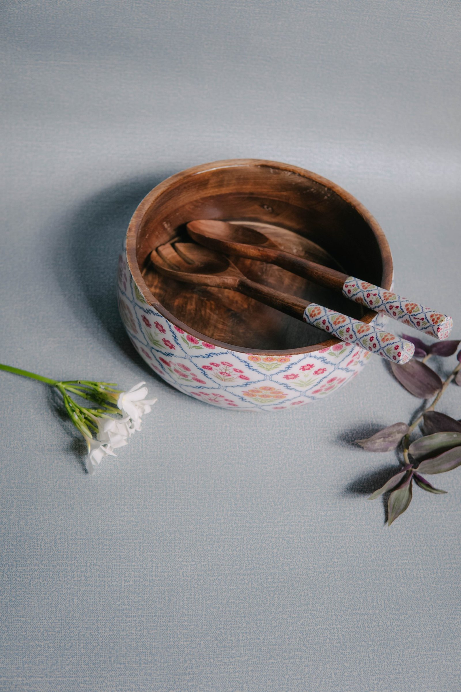 Wooden Artistic Chaar Bagh - Multipurpose Serving Bowl - Image 3