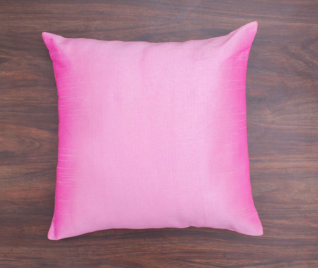 Plain Solid Superlative Baby Pink Cushion Covers - Image 3