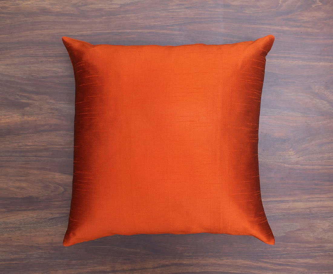 Plain Solid Superlative Red Brown Cushion Covers - Image 3