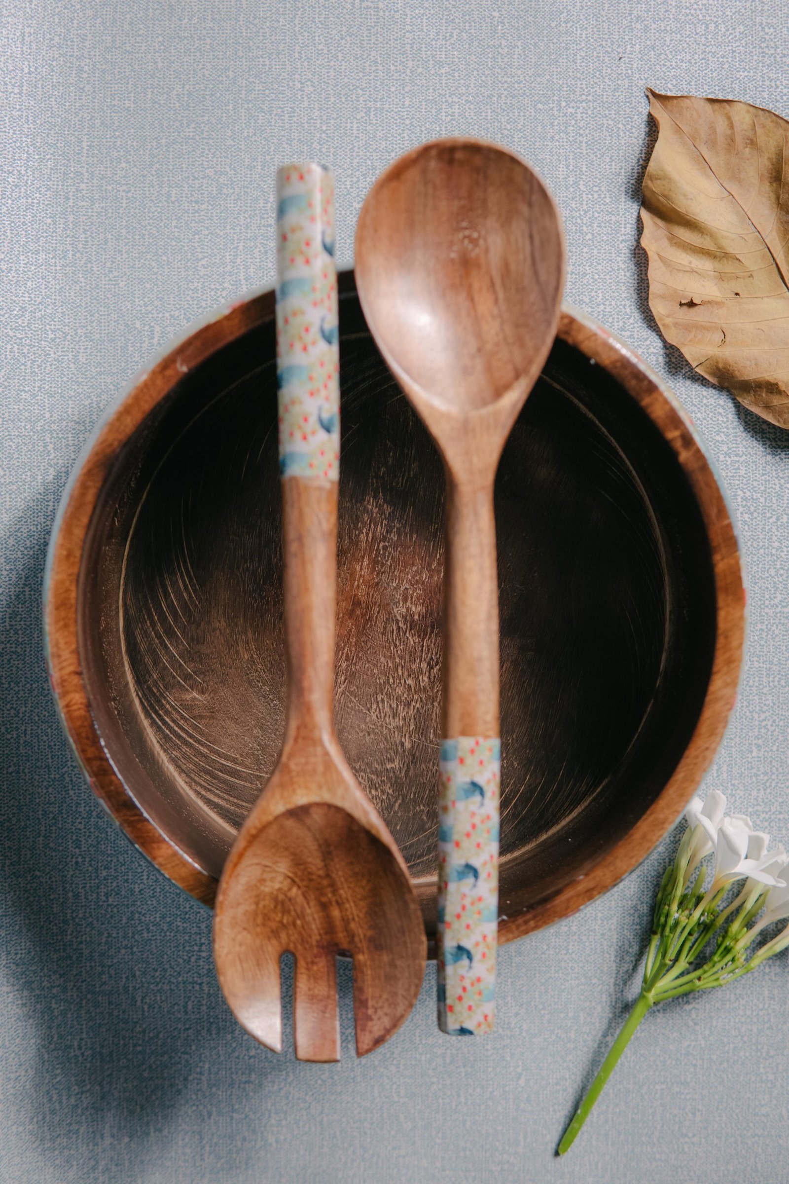 Wooden Artistic Mayur Vatika - Multipurpose Serving Bowl - Image 4