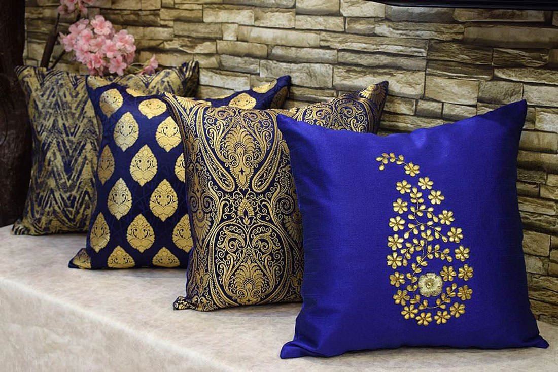 Exuberant & Luxurious Assorted Indian Cushion Covers - Image 4