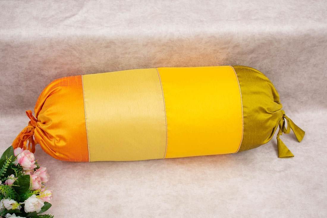 Go Yellow 4 Shades of Yellow Designer Bolster Covers - Image 5