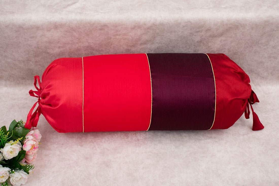 Go Red 4 Shades of Red Designer Bolster Covers - Image 5