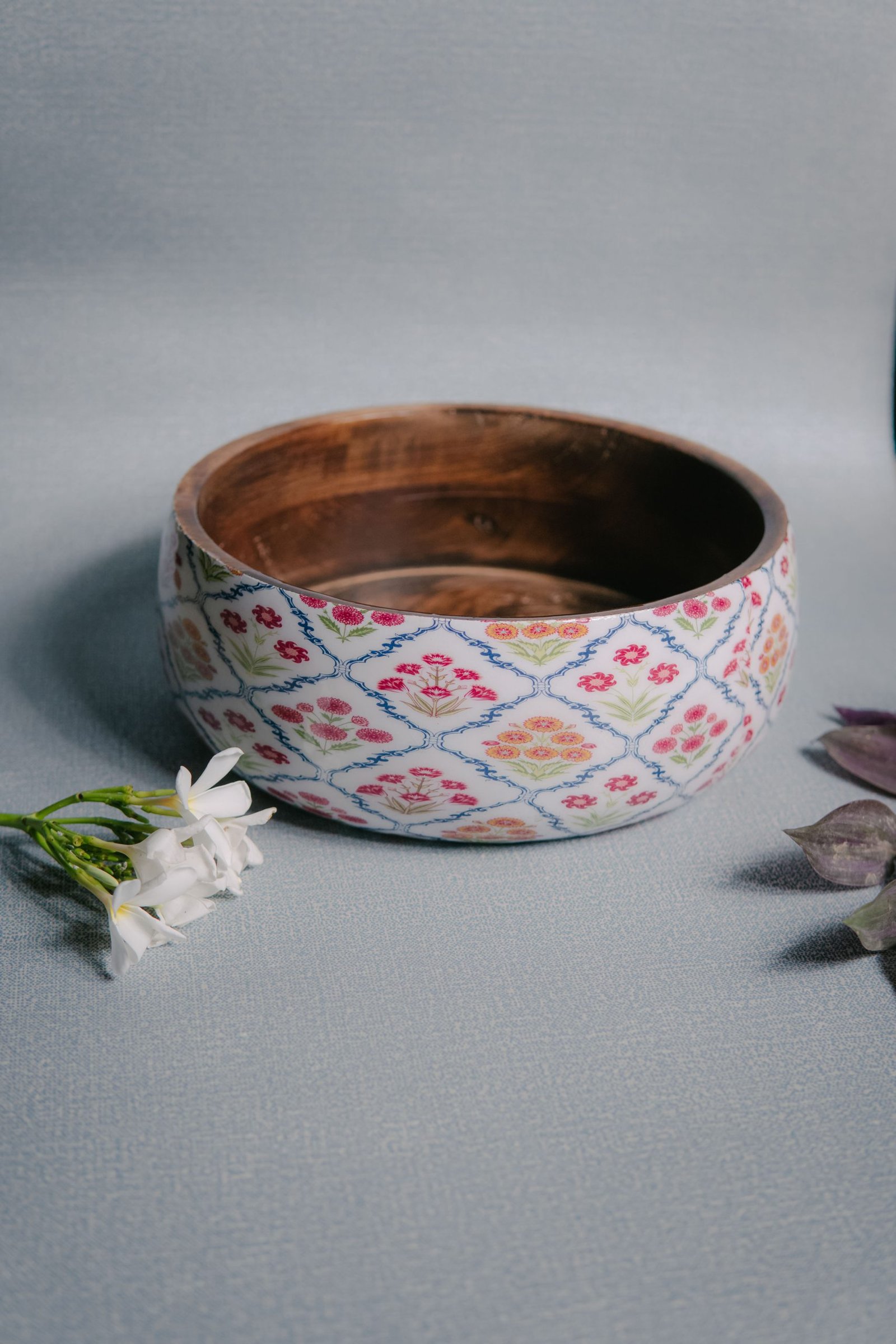 Wooden Artistic Chaar Bagh - Multipurpose Serving Bowl - Image 5