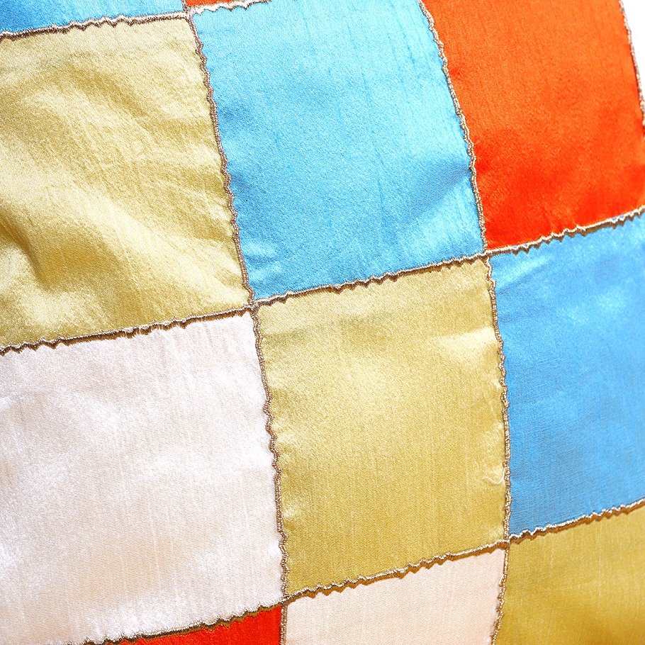 Rangrez Silk 4 Shades of Designer Multicolor Cushion Covers - Image 5