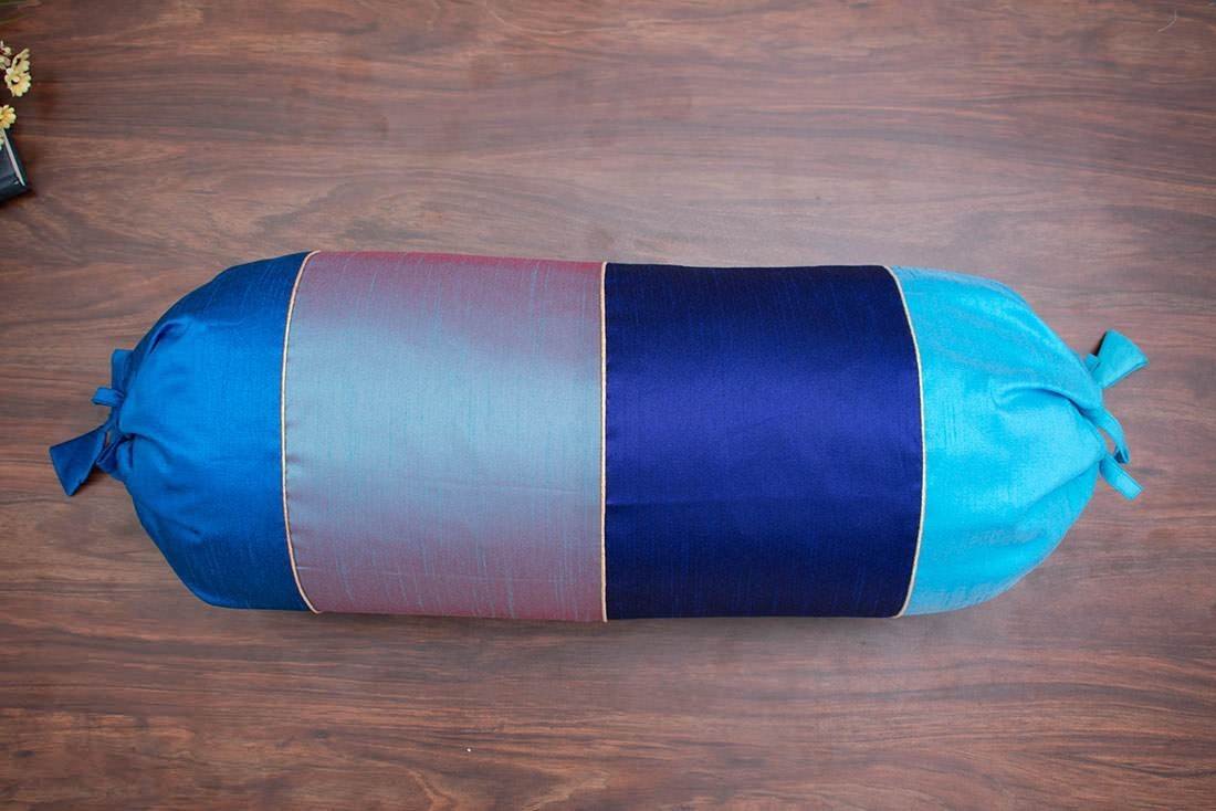 Go Blue 4 Shades of Blue Designer Bolster Covers - Image 6