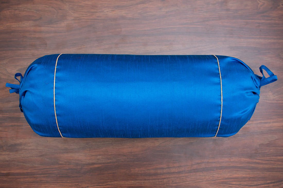 Plain Solid Superlative Teal Blue Bolster Covers - Image 4