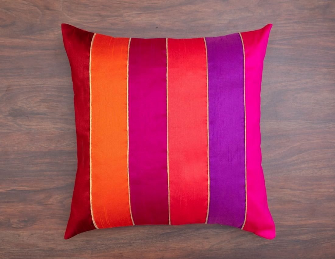 Go Glamorous 6 Shades of Jewel Tone Designer Kattran Cushion Covers - Image 7