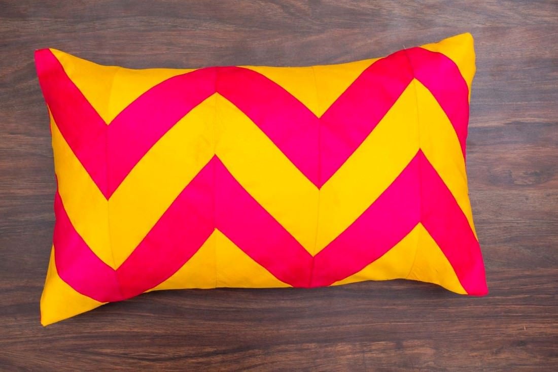 Zig Zag Multicolor Rectangular Cushion Covers - Image 7