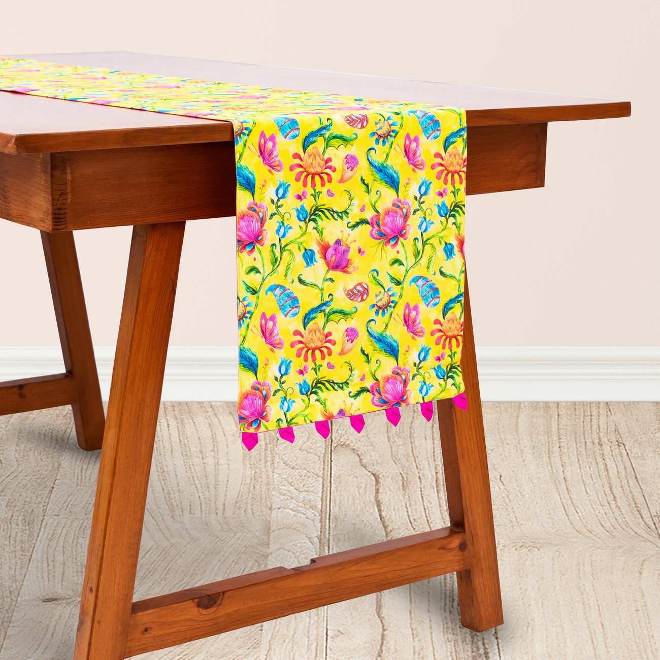 Aquatic Paradise Bagh Cotton Printed Table Runner
