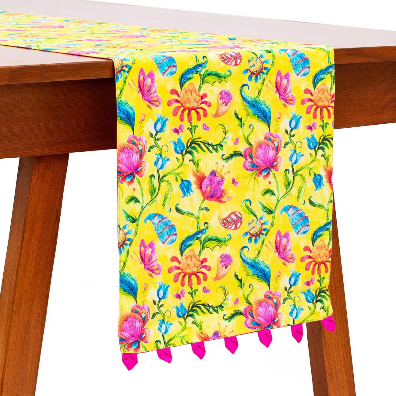 Aquatic Paradise Bagh Cotton Printed Table Runner - Image 2
