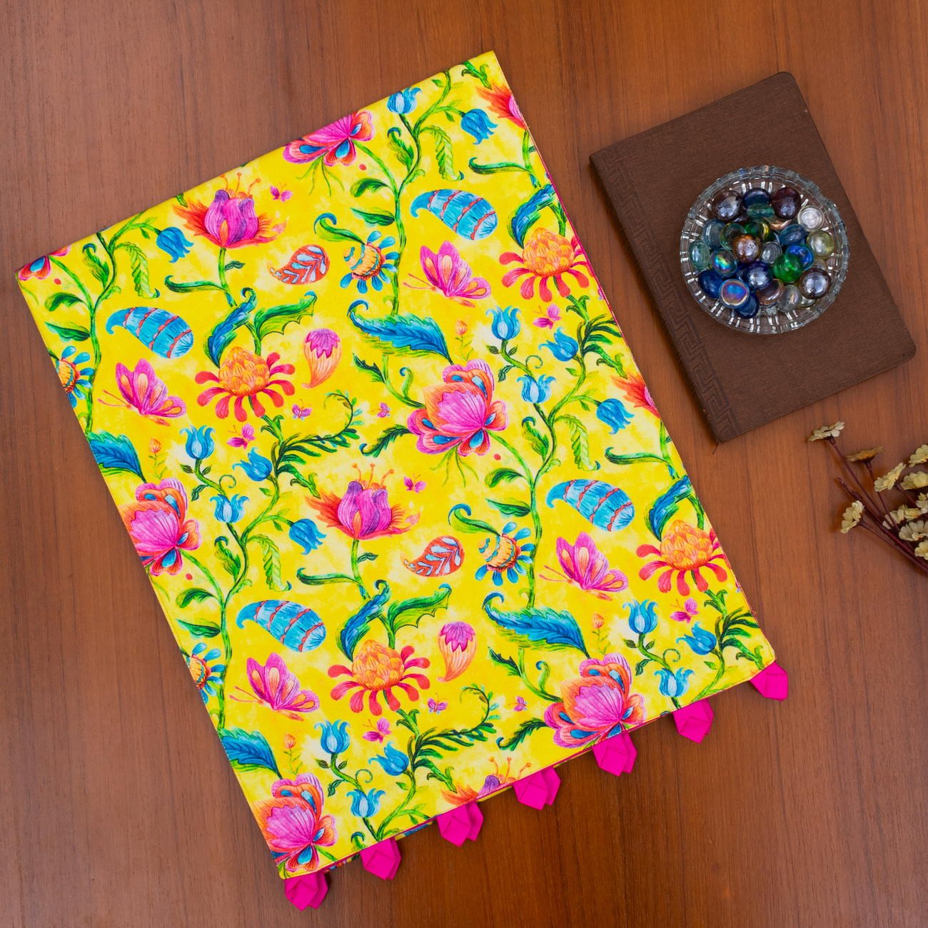 Aquatic Paradise Bagh Cotton Printed Table Runner - Image 4