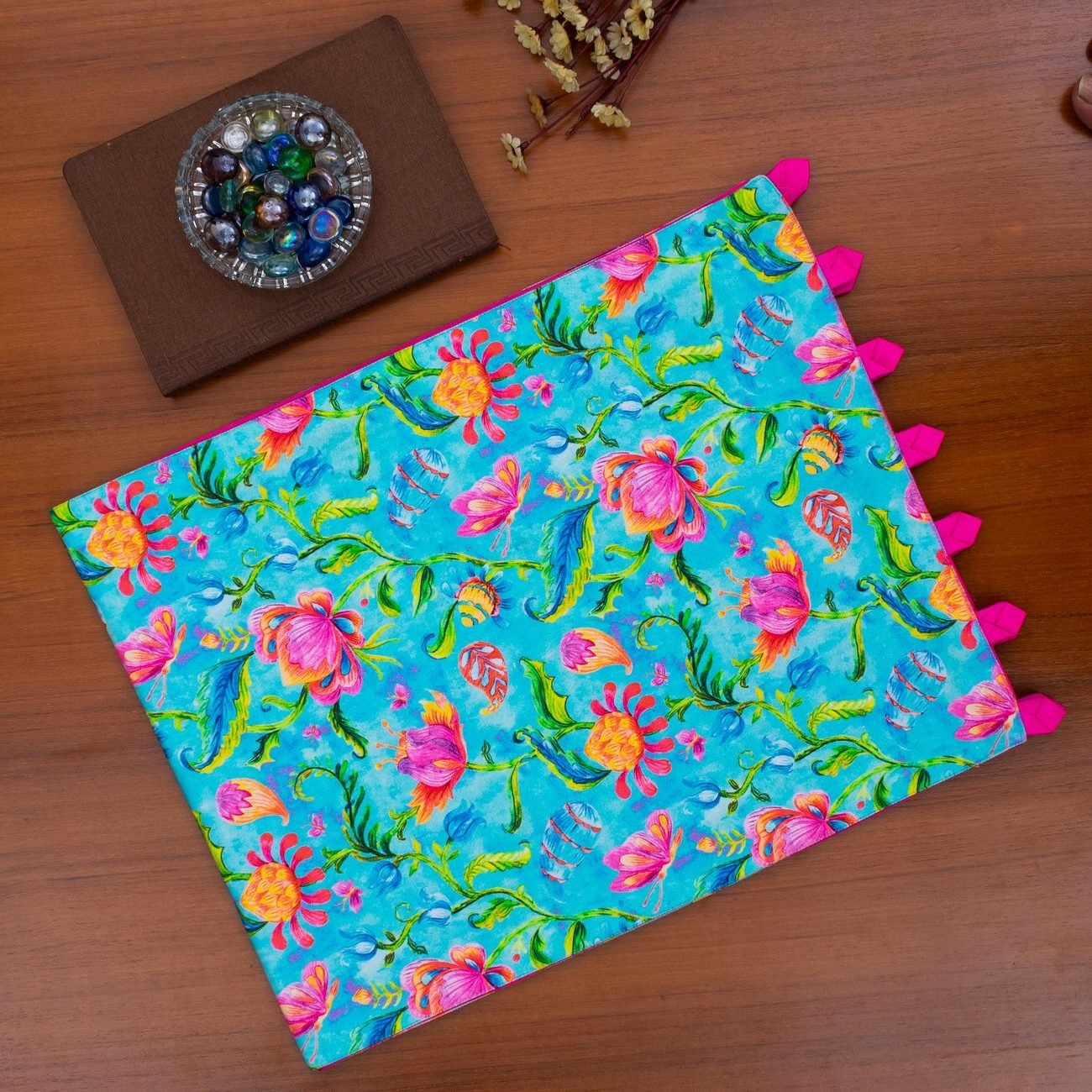 Aquatic Paradise Bagh Cotton Printed Table Runner - Image 4