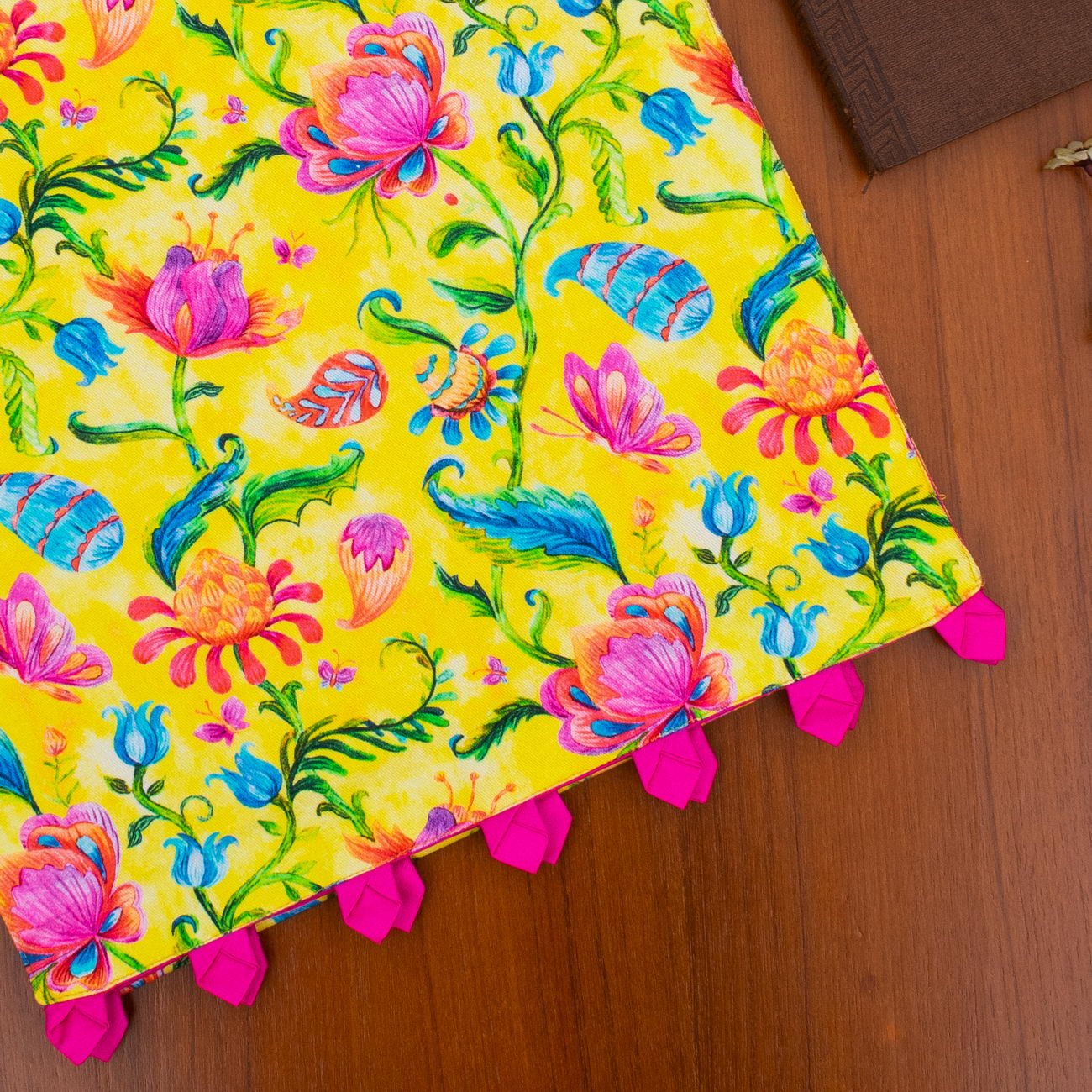 Aquatic Paradise Bagh Cotton Printed Table Runner - Image 6