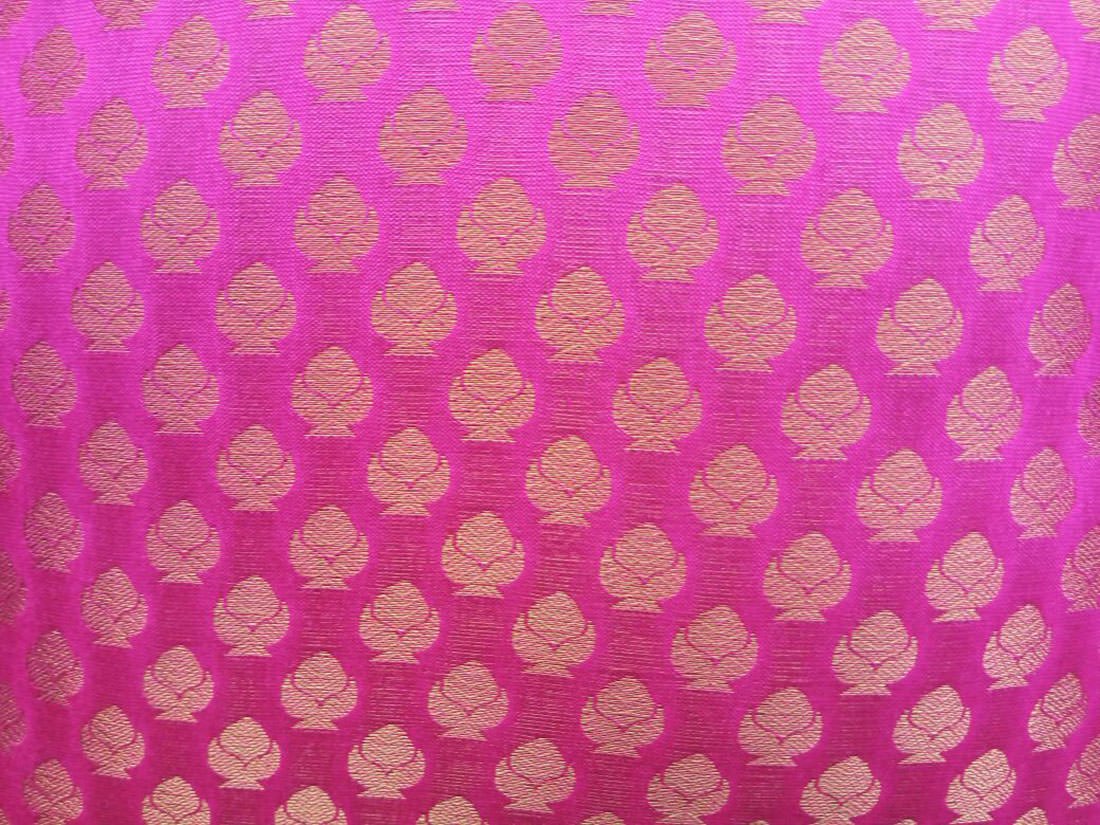 Premium Quality Pink & Golden Brocade Cushion Covers - Image 5