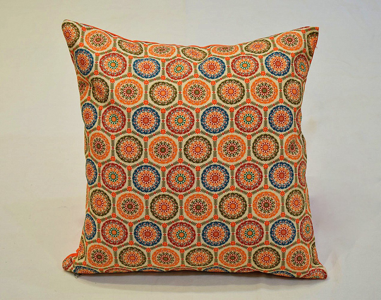 Bohemian Cotton Printed Cushion Cover (Square)