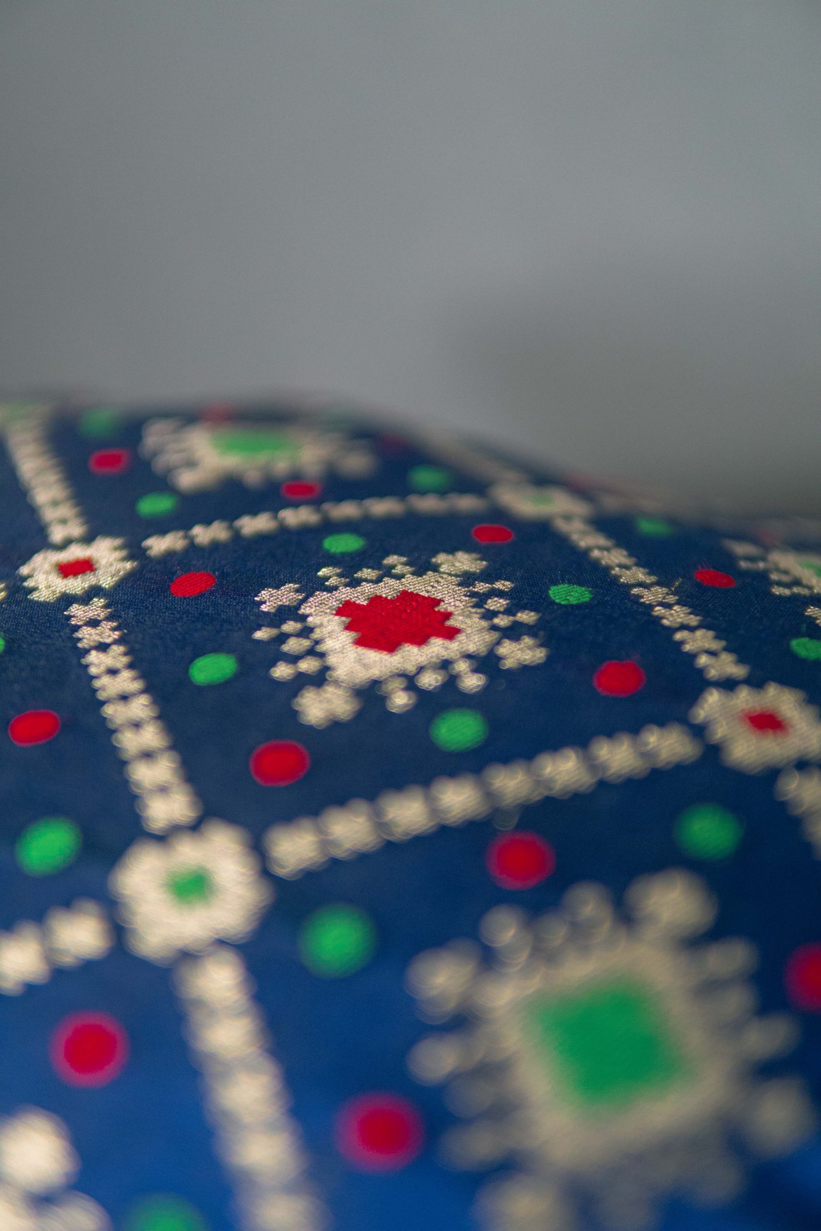 Mesmerizing Blue Bandhani Brocade Beauty Cushion Covers - Image 6