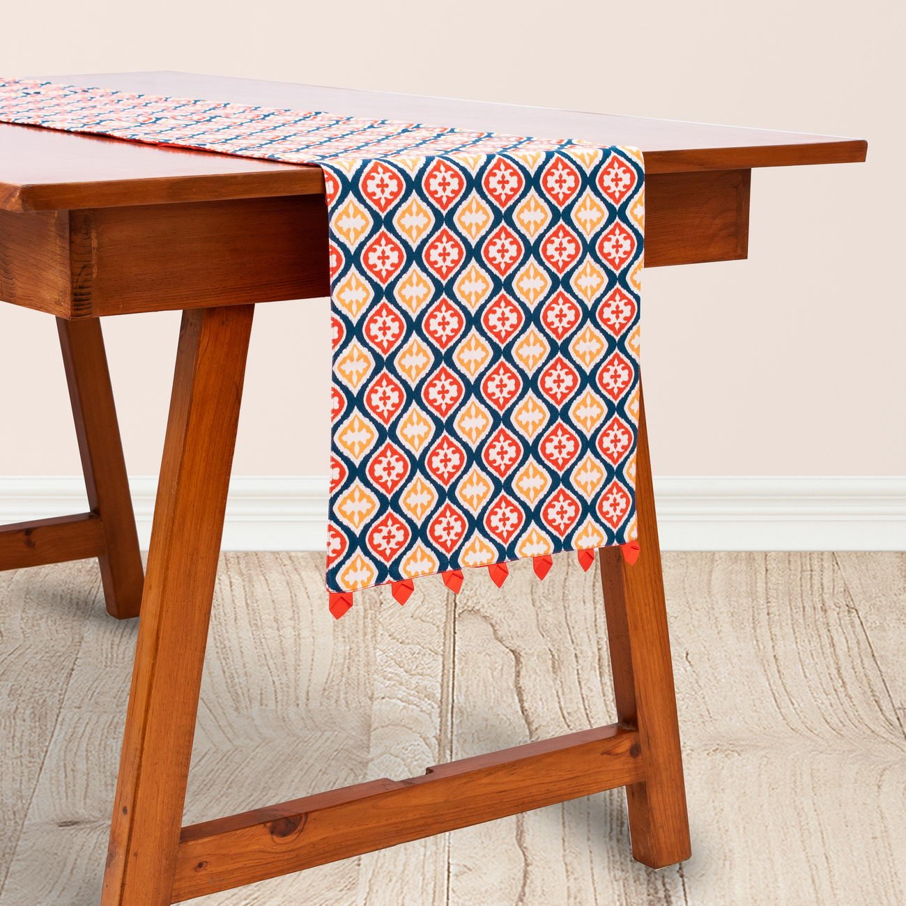 Heritage Ikat Cotton Printed Table Runner