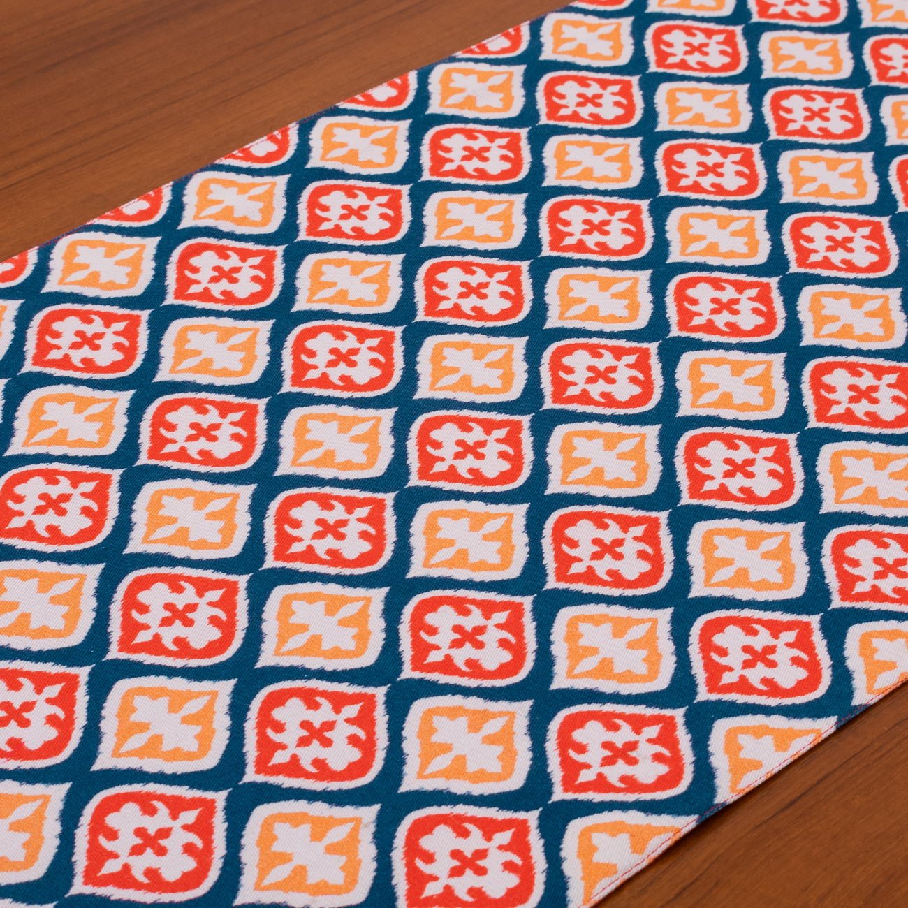 Heritage Ikat Cotton Printed Table Runner - Image 5