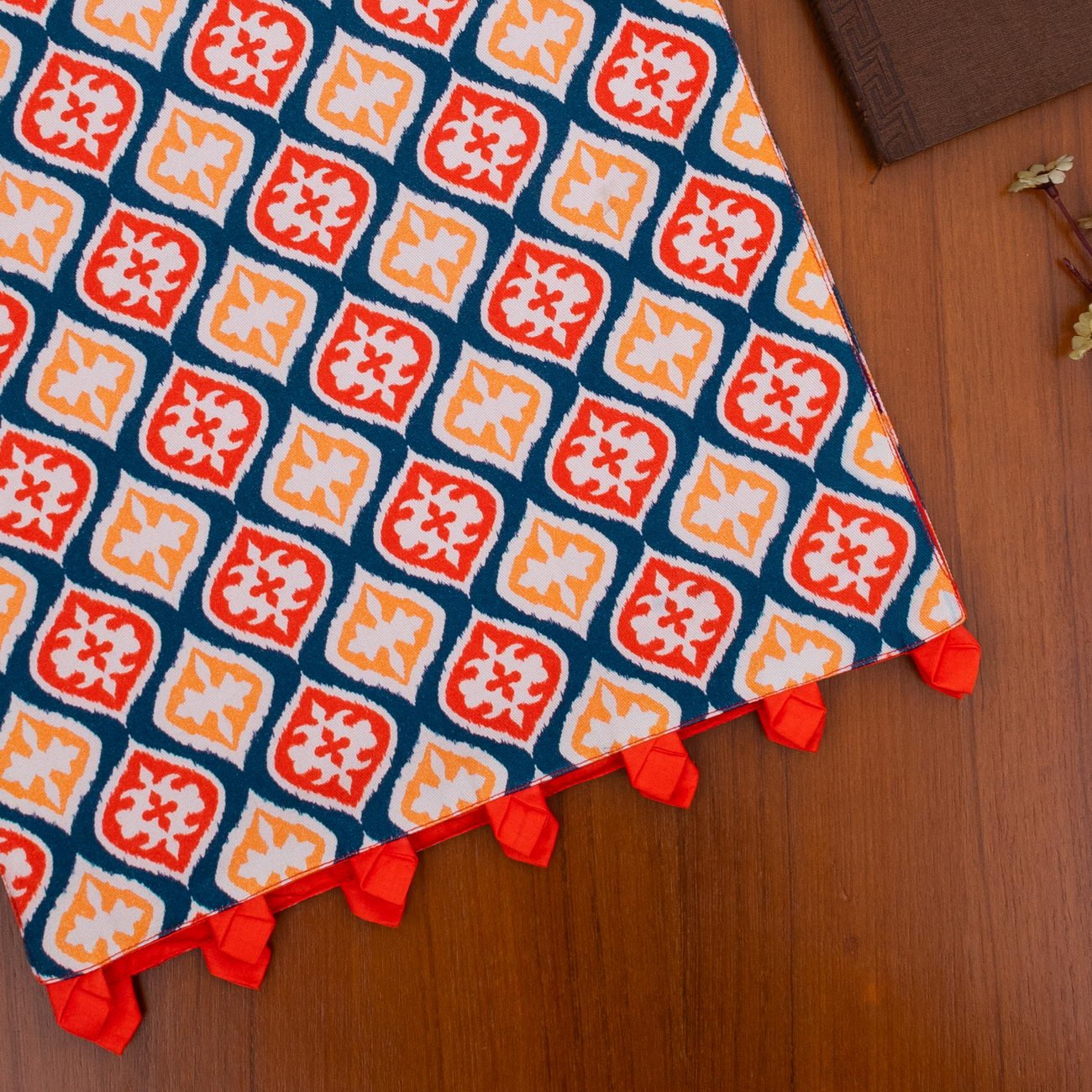 Heritage Ikat Cotton Printed Table Runner - Image 6