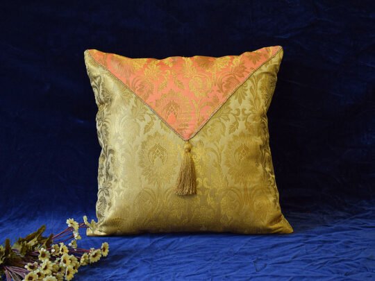 Jashan-E-Mehrang Cushion Cover (Peach)