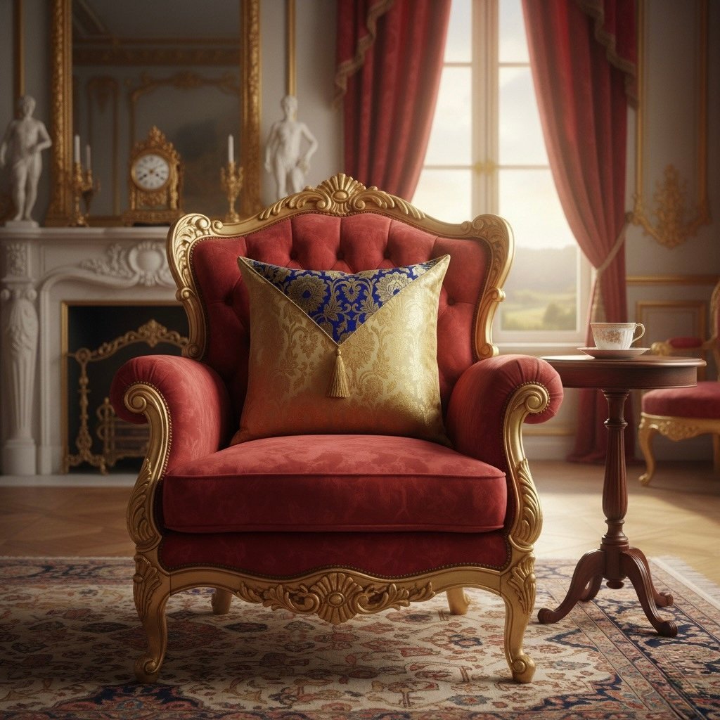 Jashan-E-Mehrang Cushion Cover (Navy Blue)