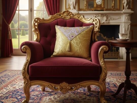 Jashan-E-Mehrang Cushion Cover (Lavender)