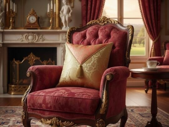 Jashan-E-Mehrang Cushion Cover (Peach)