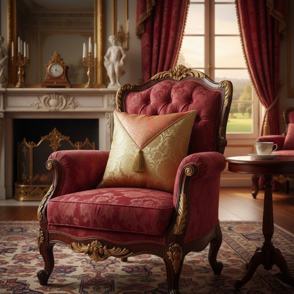 Jashan-E-Mehrang Cushion Cover (Peach)