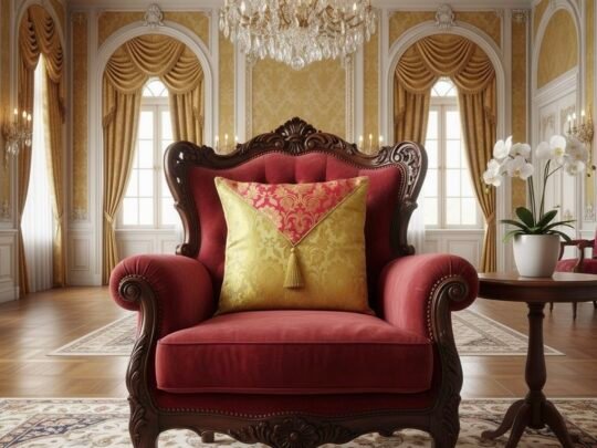 Jashan-E-Mehrang Cushion Cover (Pink)