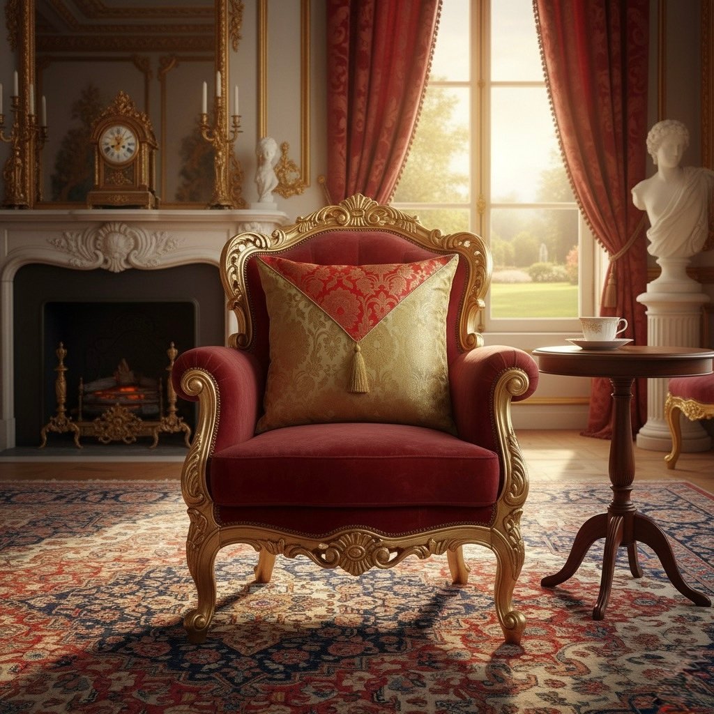 Jashan-E-Mehrang Cushion Cover (Red)