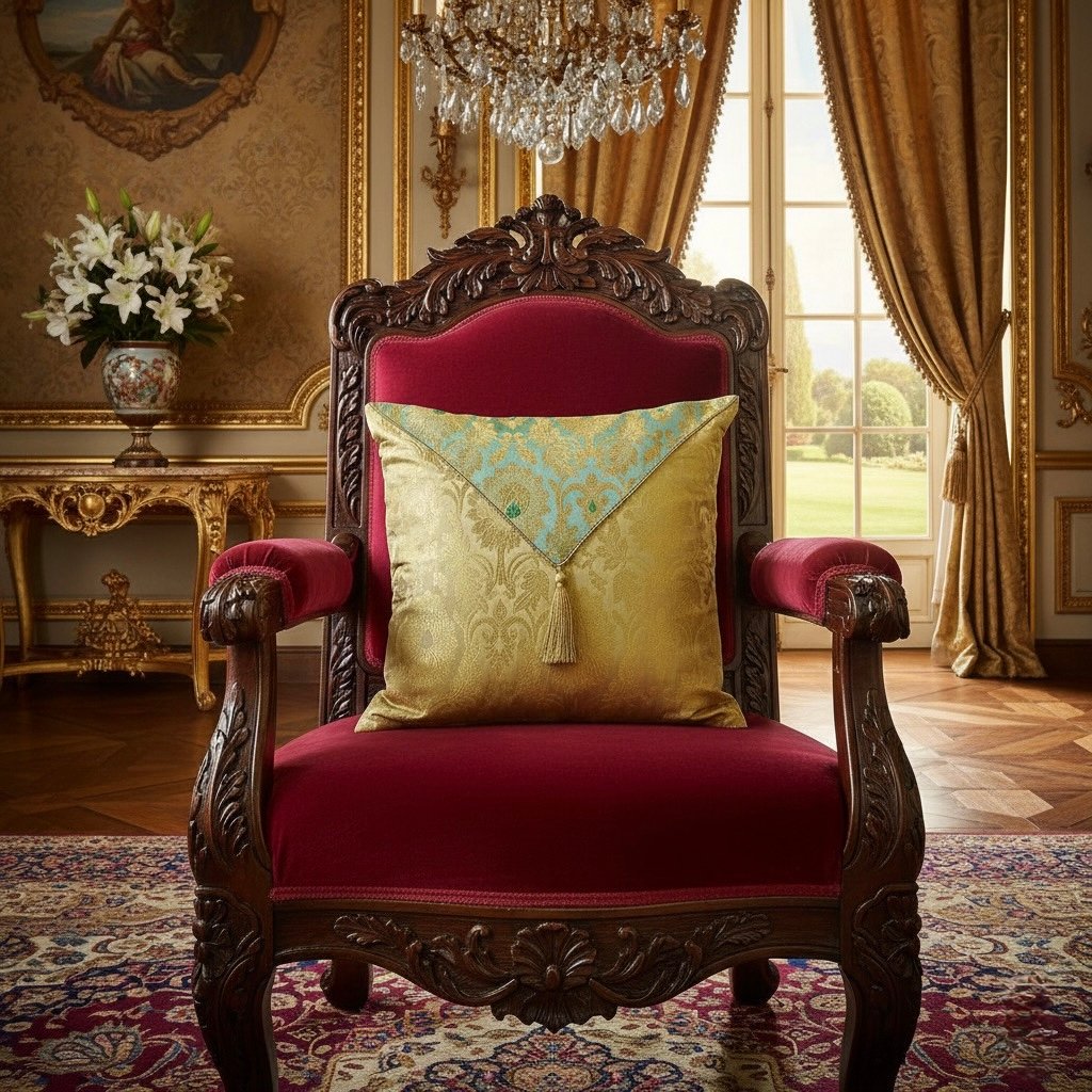 Jashan-E-Mehrang Cushion Cover (Sage Green)