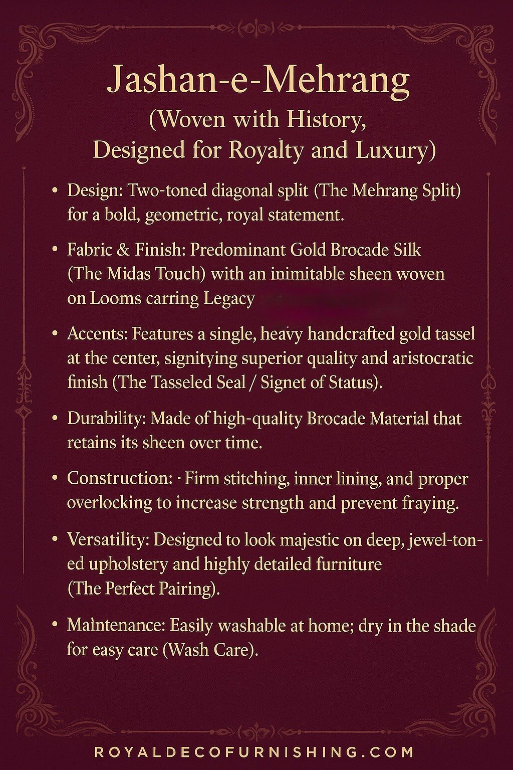 Jashan-E-Mehrang Cushion Cover (Grey) - Image 5