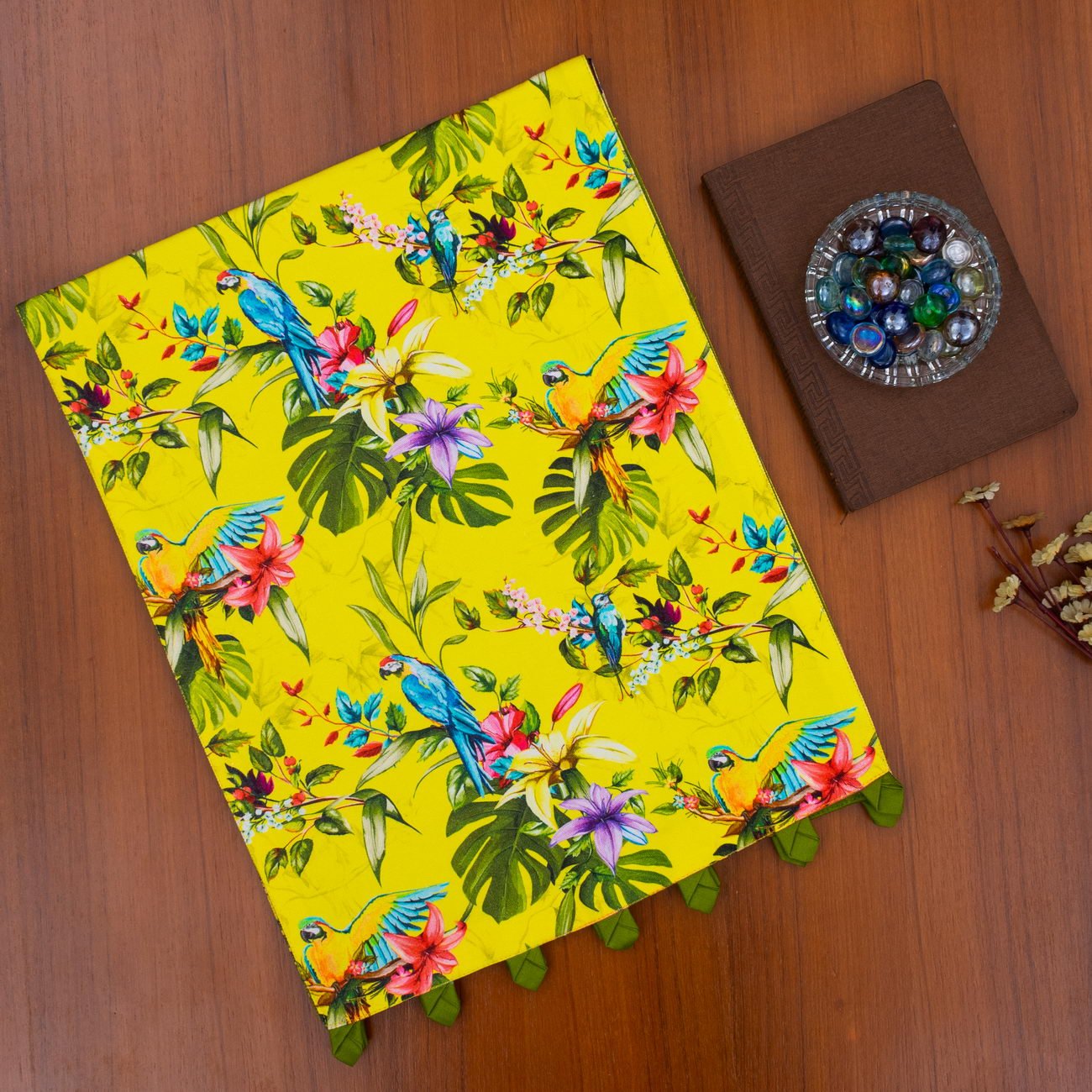 Sunheri Bird Land Cotton Printed Table Runner - Image 4