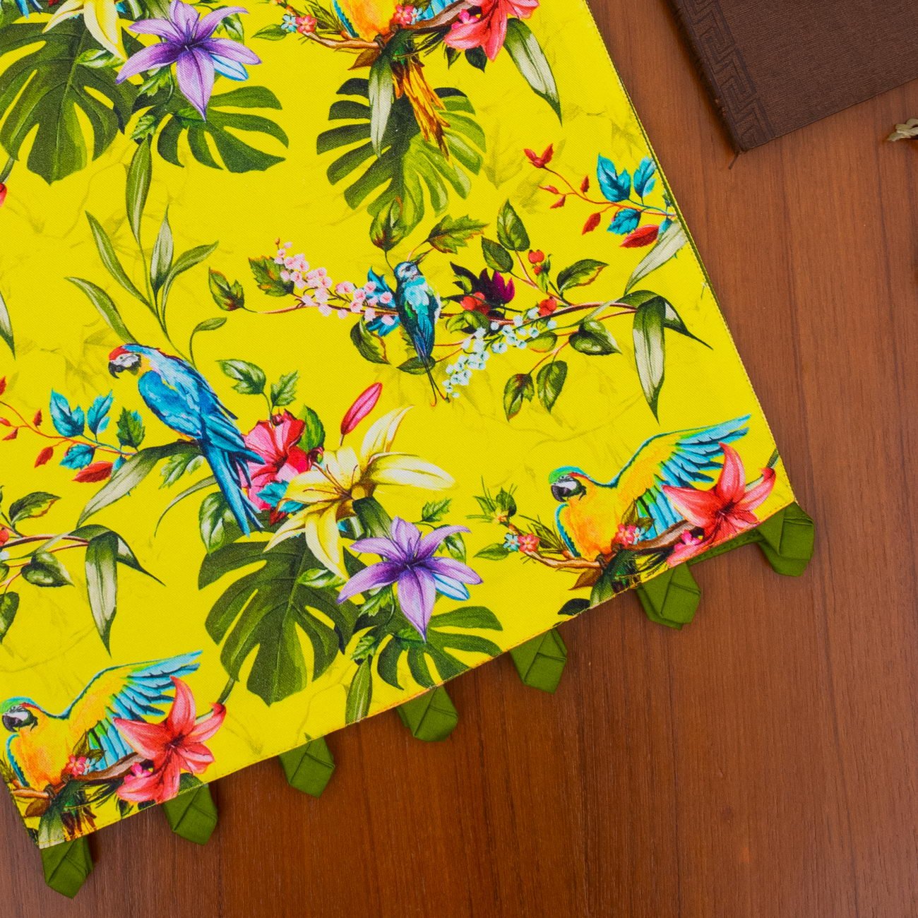 Sunheri Bird Land Cotton Printed Table Runner - Image 6