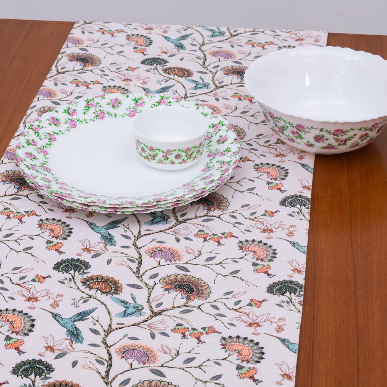 Valley of Flowers Cotton Printed Table Runner - Image 3