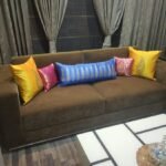 MUGHAL BANARASI Brocade Cushion Covers (Bougainvillea Pink & Golden) photo review